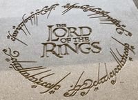 Schriftzug Lord of Rings
